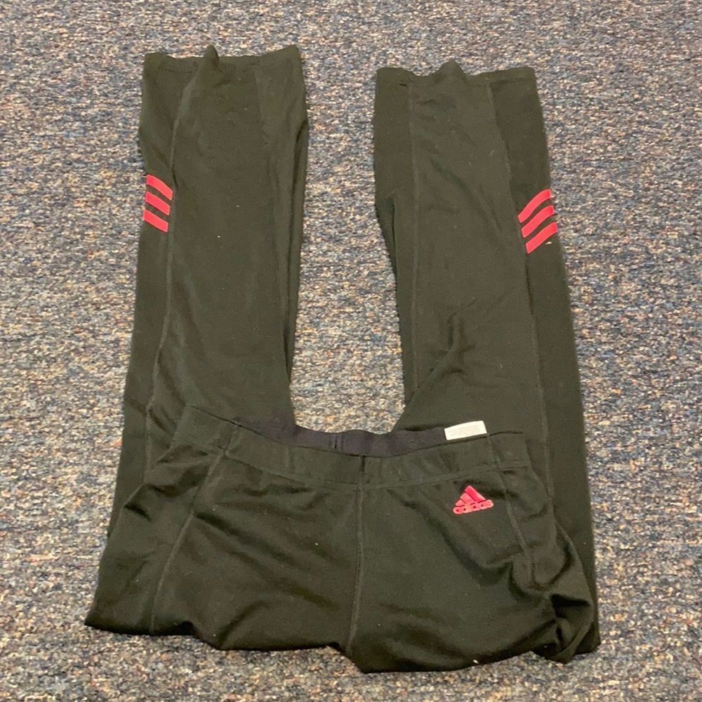Adidas Pink Stripped Stretch Pants sz. S